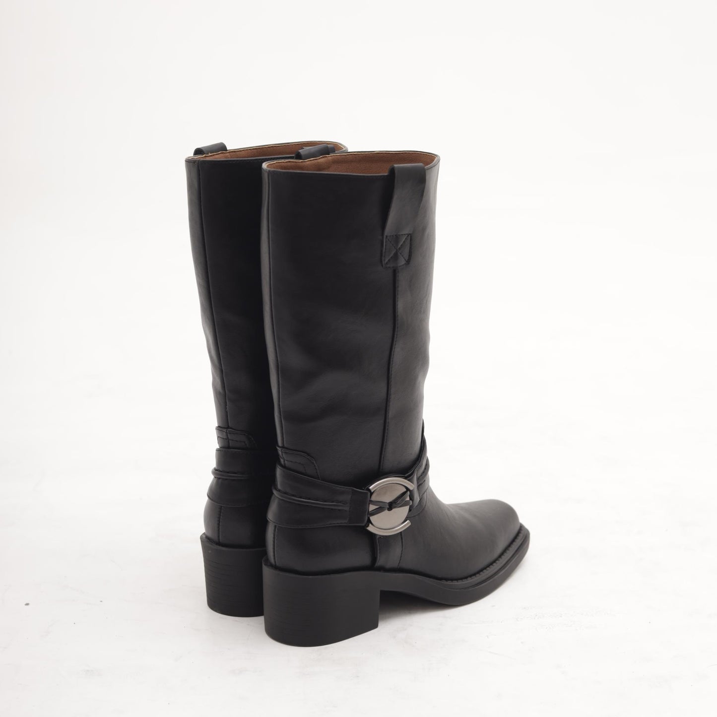 STIVALE TEXANO CINTURINO CAVIGLIA NERO MP2741-2PUNE CHOCOLA