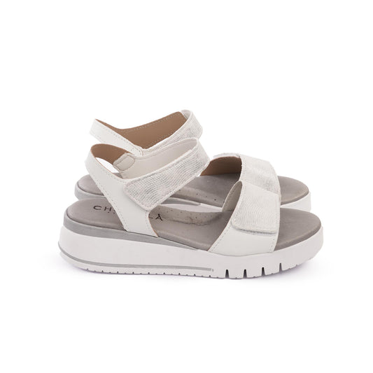 SANDALO  ZEPPA FASCIA SIRENA BIANCO<BR/> 