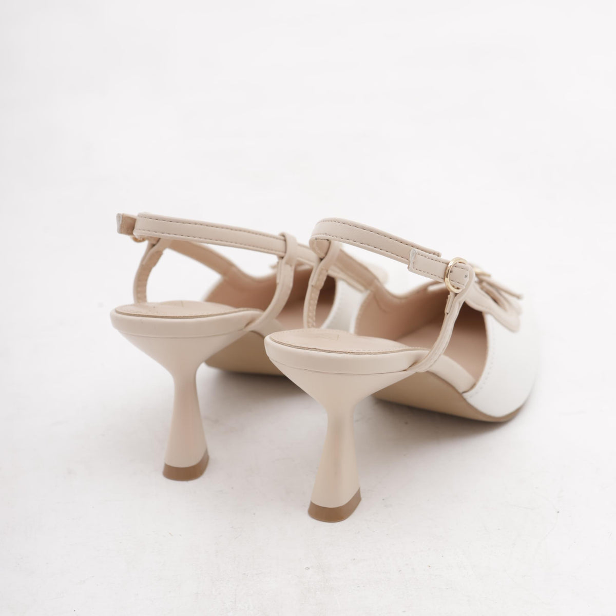 SLINGBACK ROCCHETTO BICOLORE NUDE 
