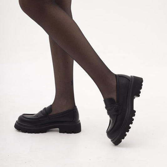 MOCASSINO SUOLA ALTA NERO MP621PUNE CHOCOLA