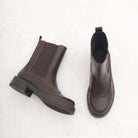 STIVALETTO CHELSEA BROGUE TESTA DI MORO 