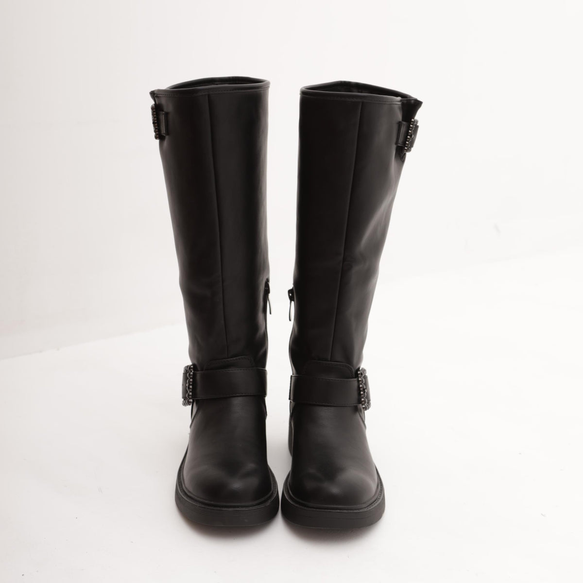 STIVALE BIKER ALTO NERO 