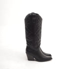 STIVALE TEXANO RICAMO GAMBALE NERO 