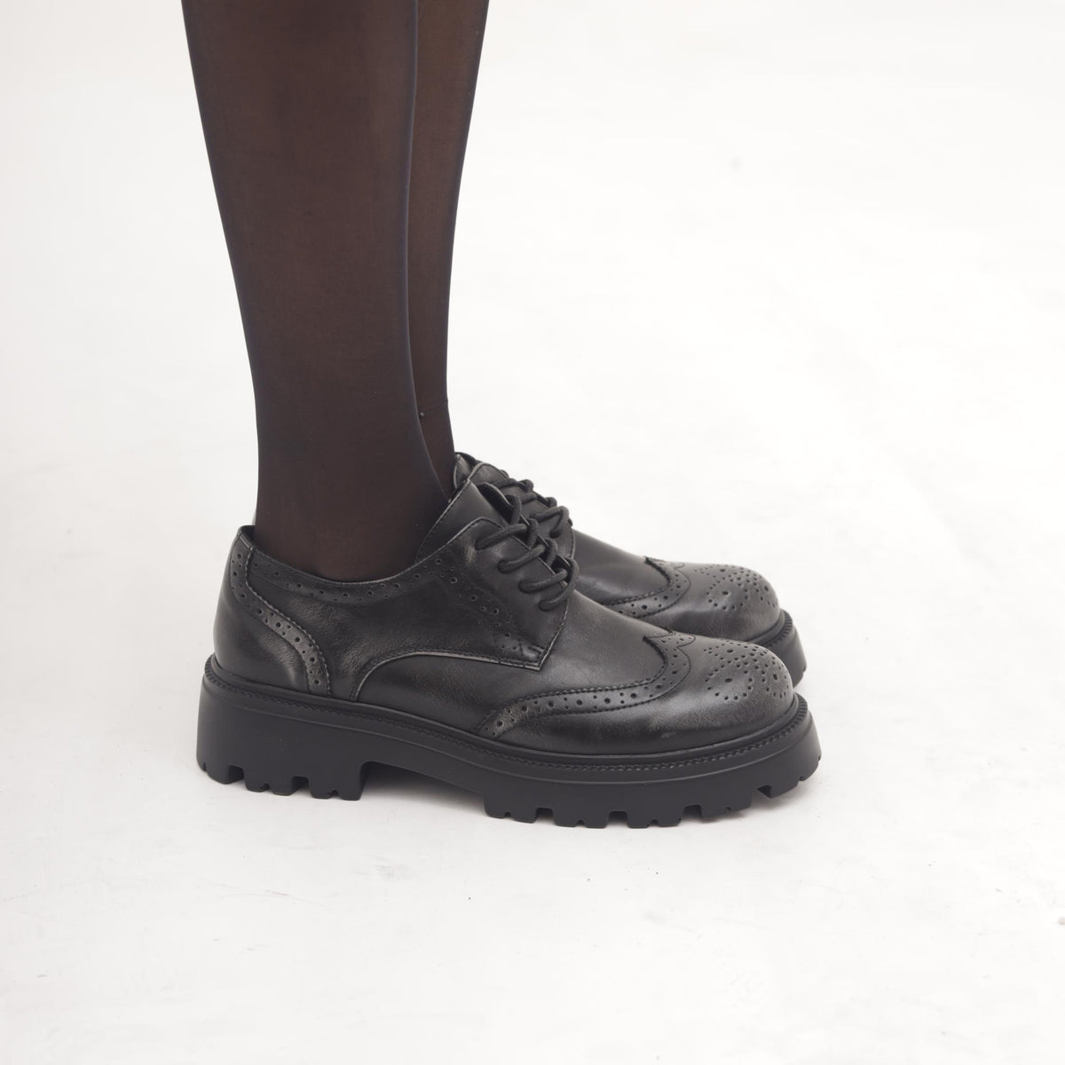 OXFORD SUOLA ALTA NERO 