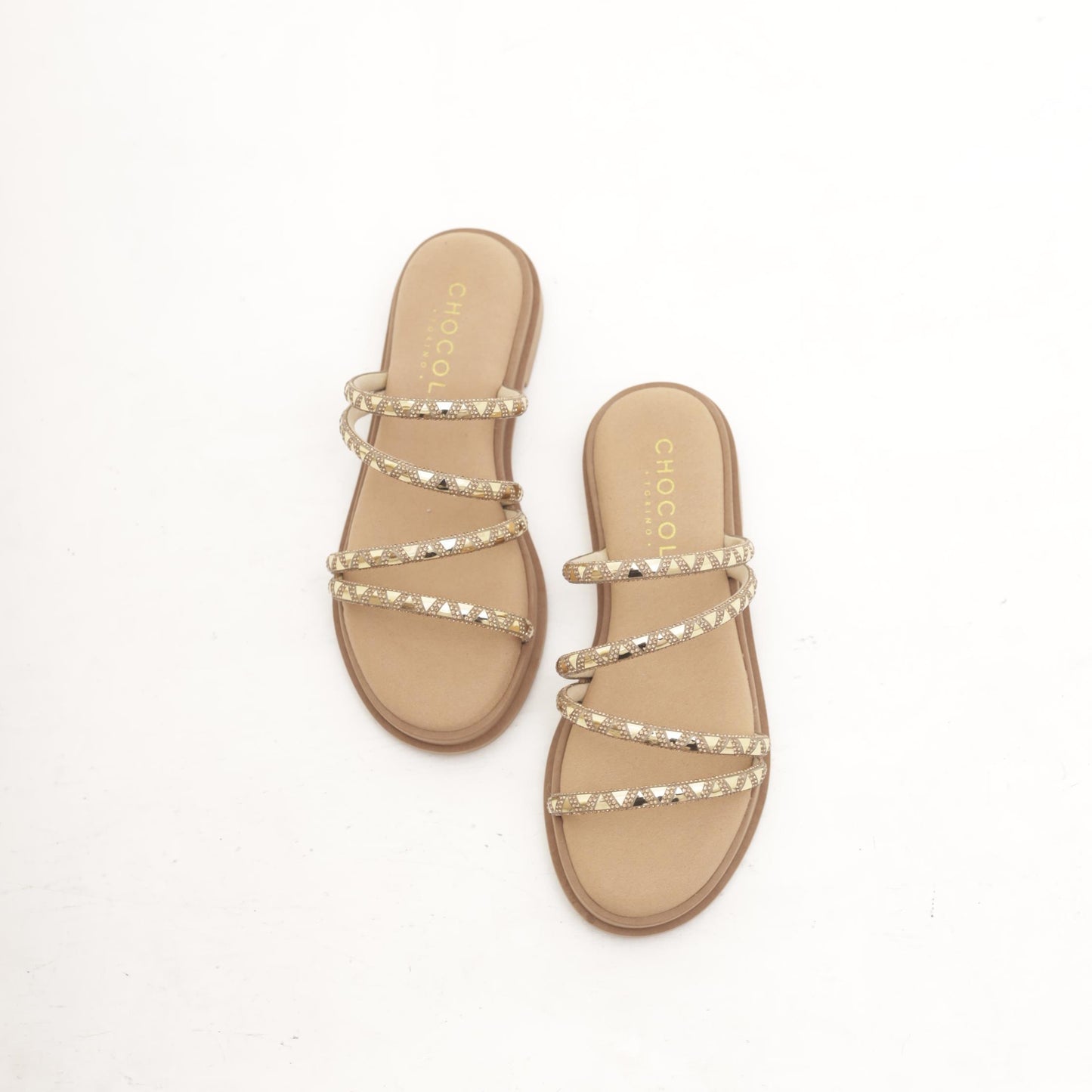SANDALO FASCETTE TRIANGLE PLATINO 