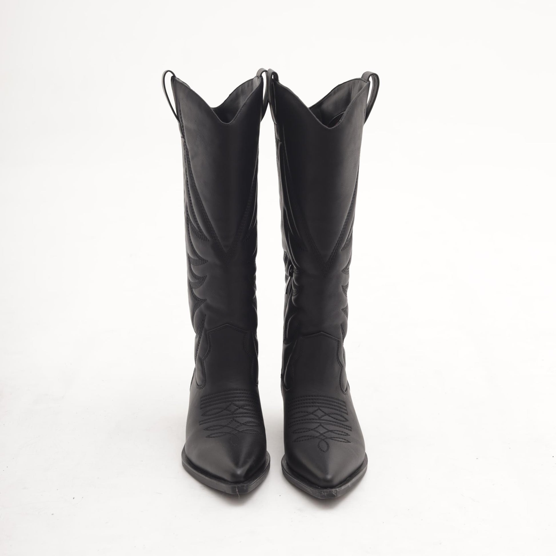 STIVALE CAMPEROS RICAMO NERO 