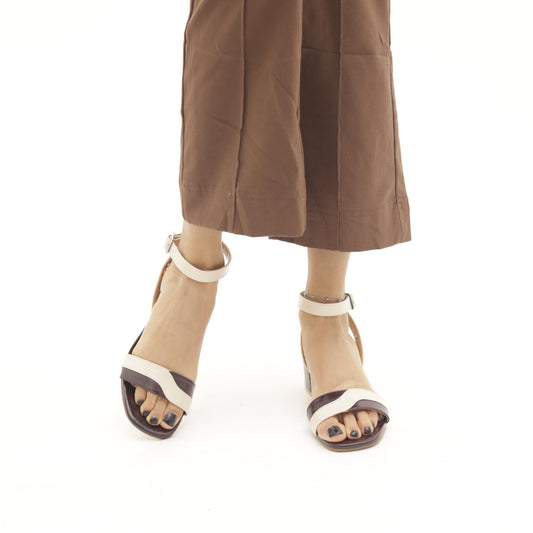 SANDALO BICOLORE WAVE BORDEAUX 