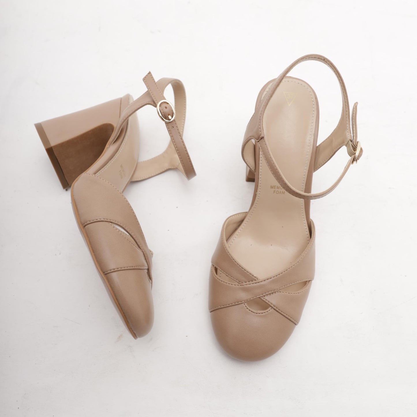 DECOLLETE' PIXIE CROSS DARK NUDE 