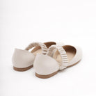 DECOLLETE D'ORSAY FLAT ELASTICO PANNA 