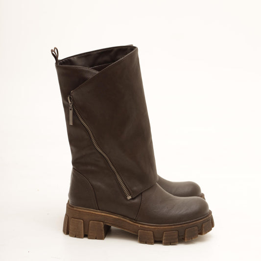 STIVALETTO RIPIEGATO PRD TESTA DI MORO MP753PUTM CHOCOLA