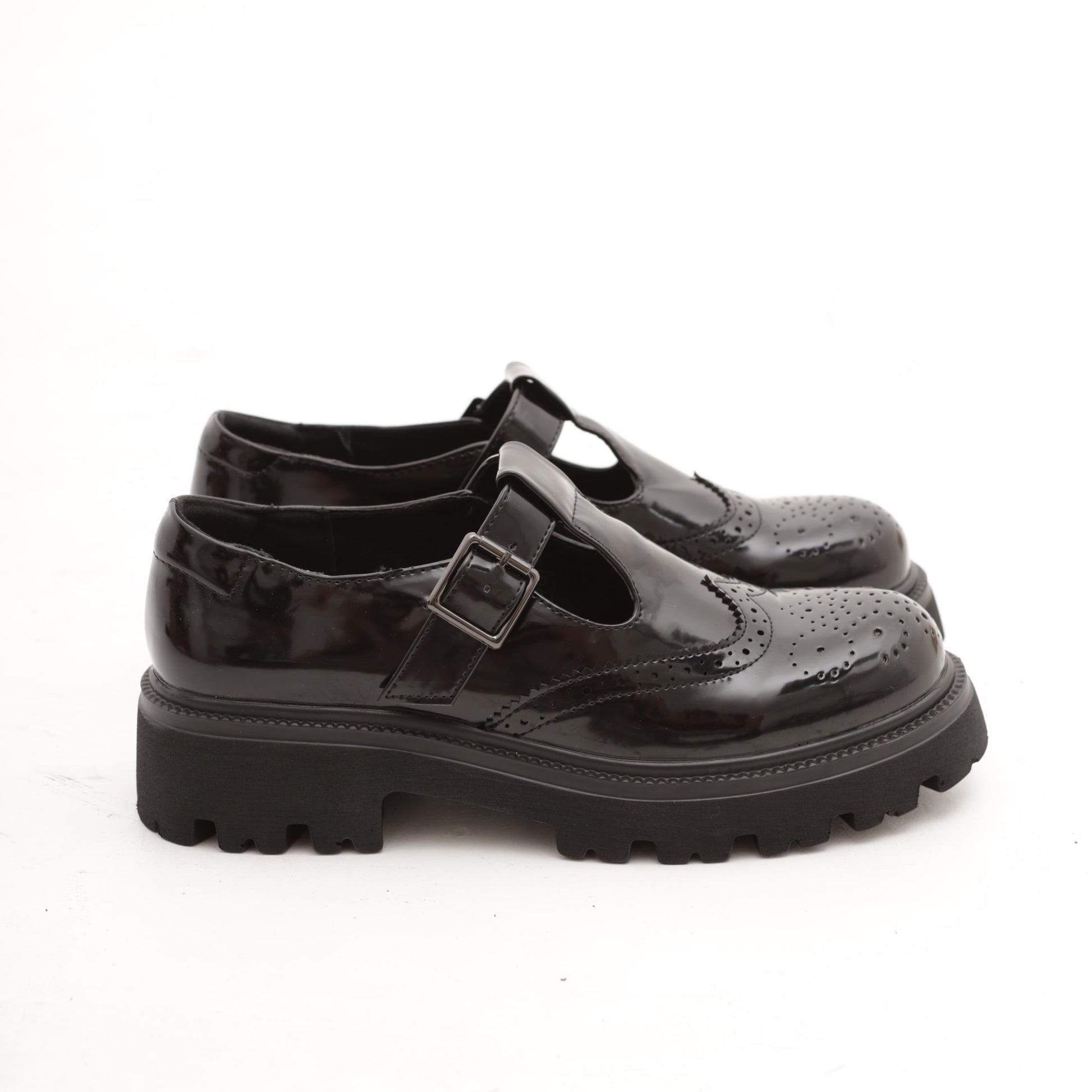 T-BAR FLAT INGLESINA NERO MP621-7WVENE CHOCOLA