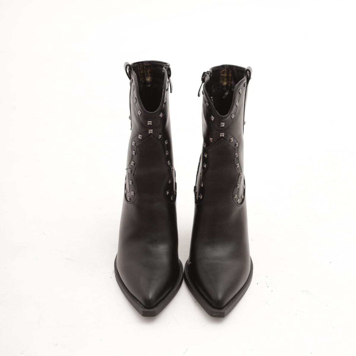 STIVALETTO CAMPEROS BORCHIE NERO 