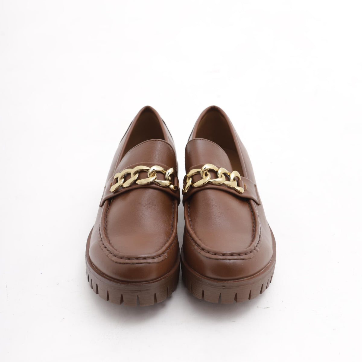 MOCASSINO CATENA MARRONE 