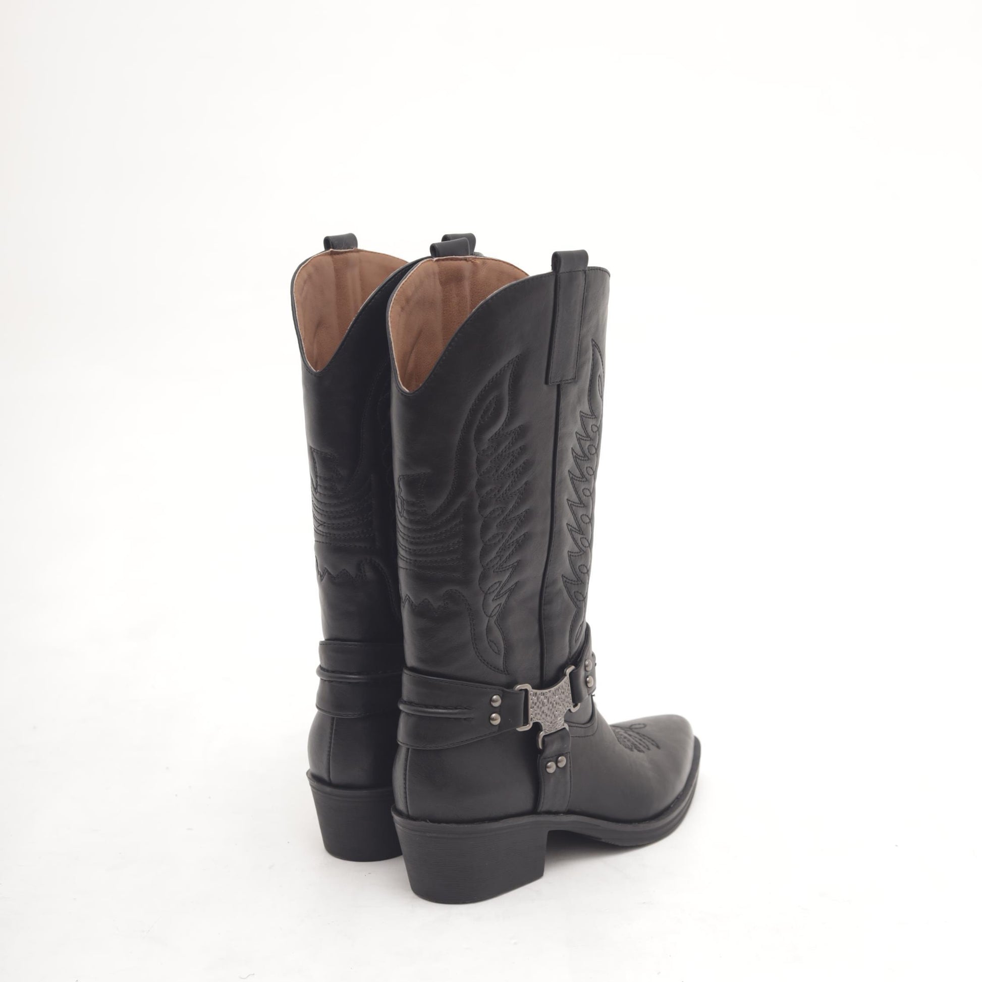 STIVALE TEXANO GHETTA NERO MP2737-4PUNE CHOCOLA