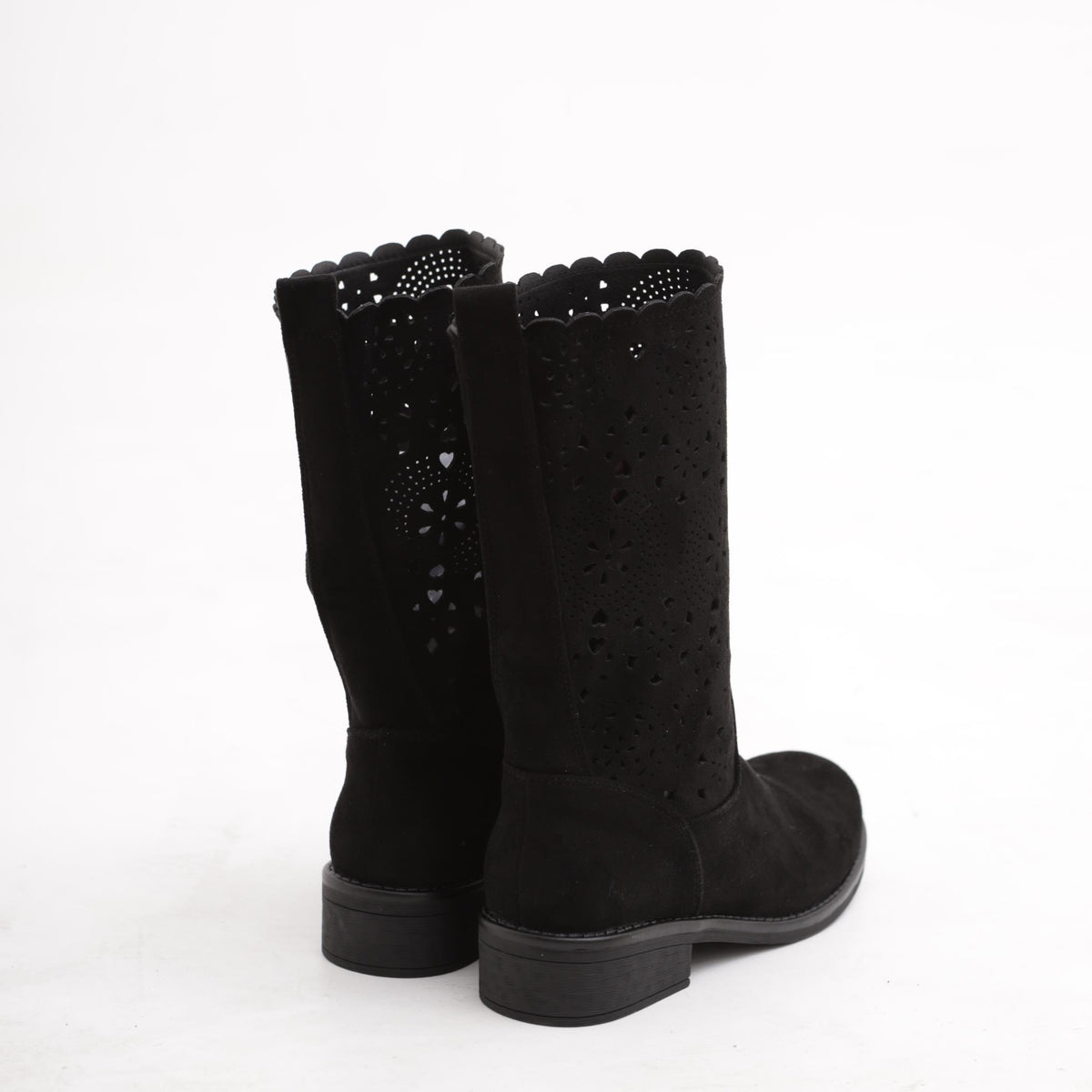 STIVALETTI TRAFORATI NERO<BR/> 