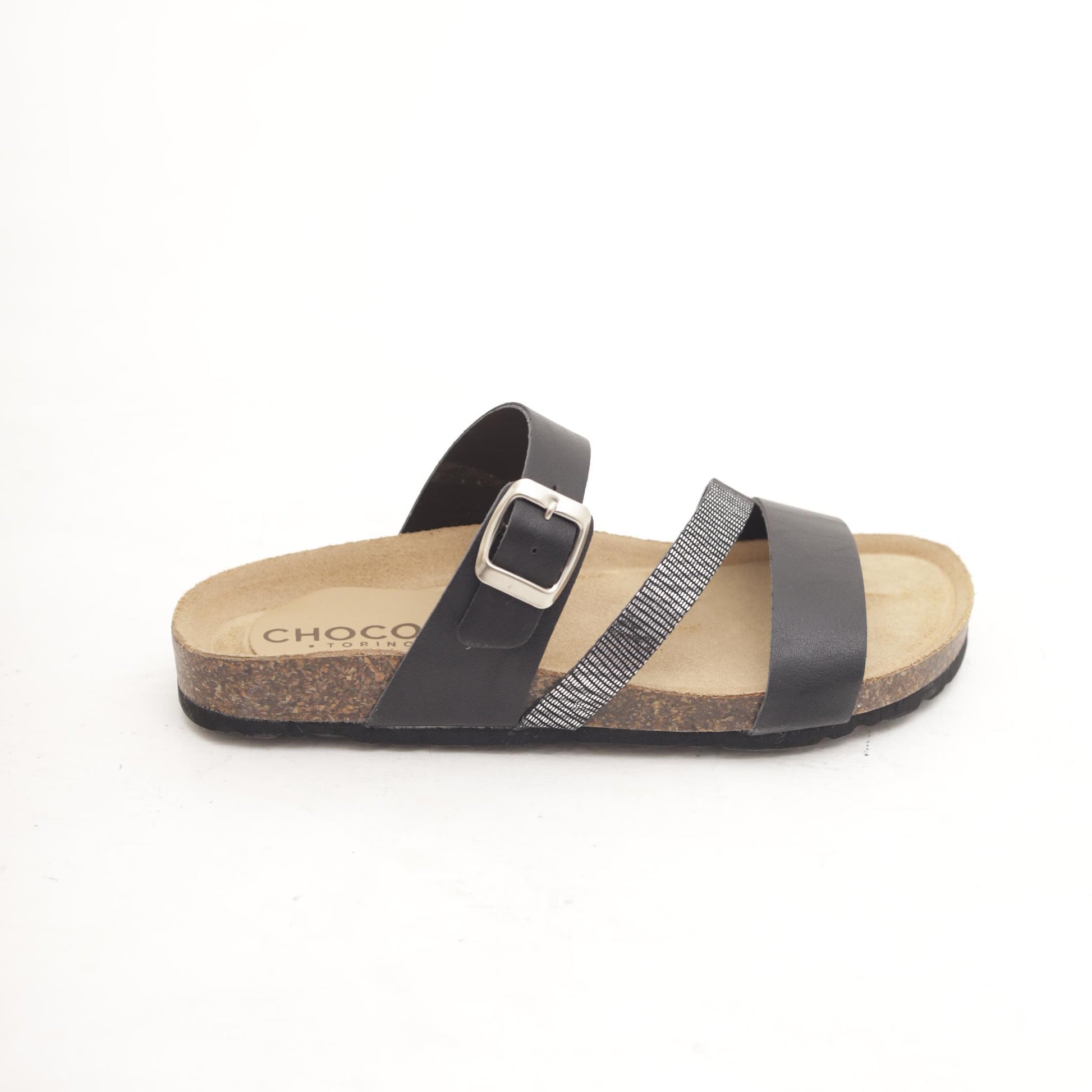 SANDALO BIO INCROCIO NERO 