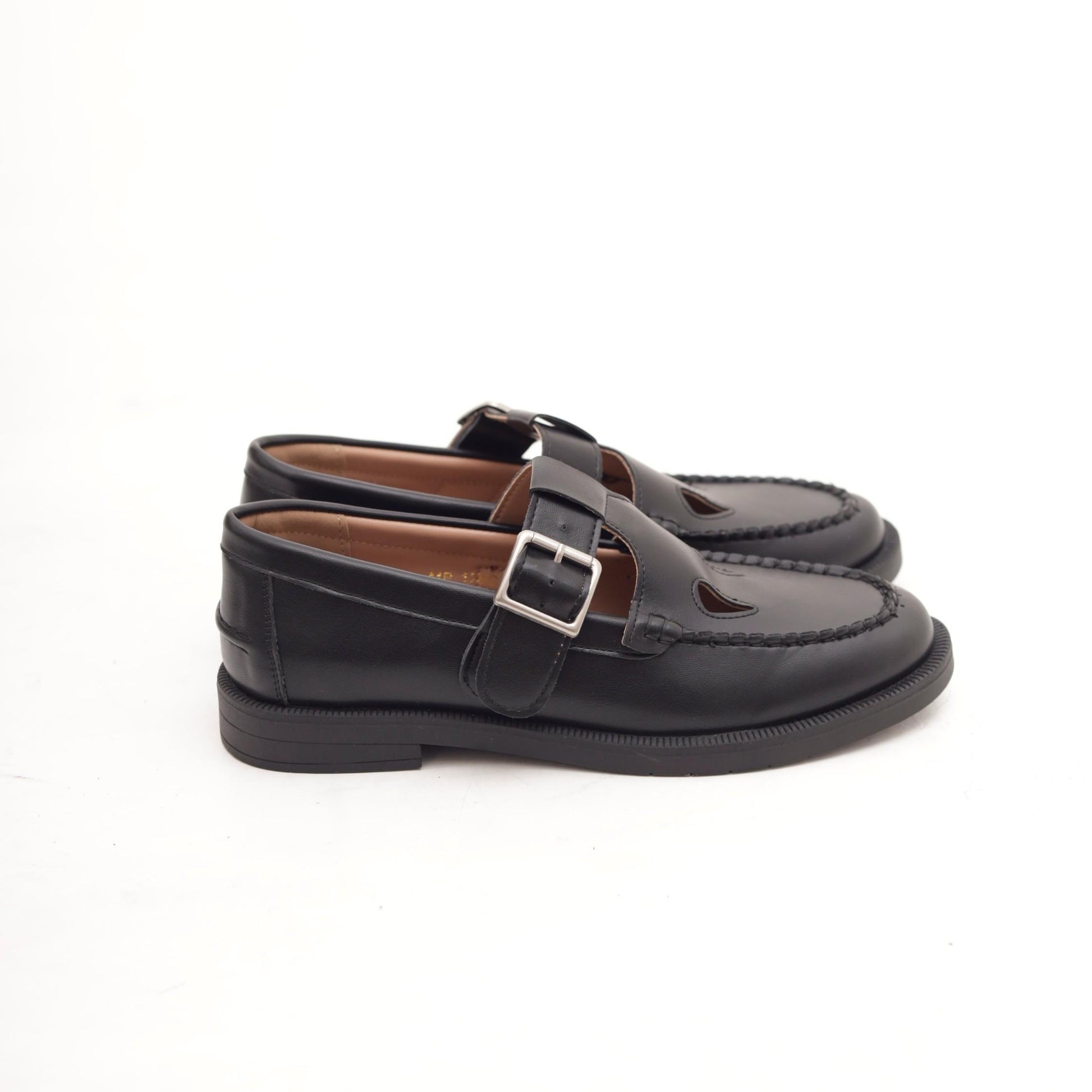 MARY JANE FLAT DUE BUCHI NERO 