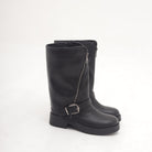 STIVALE BIKER ZIP NERO 