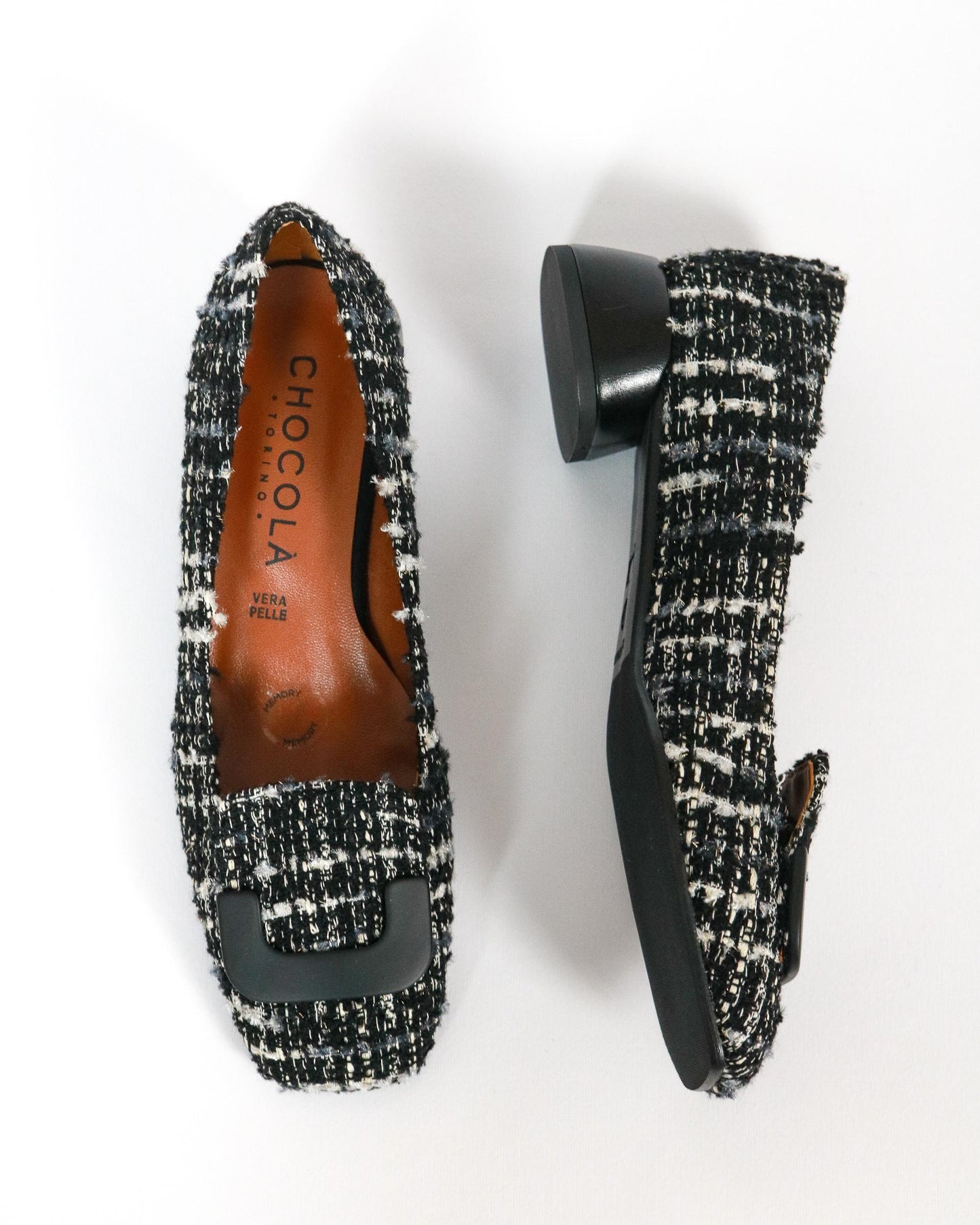 DECOLLETE' SQUARE AGADIR NERO 2031AGNE CHOCOLA