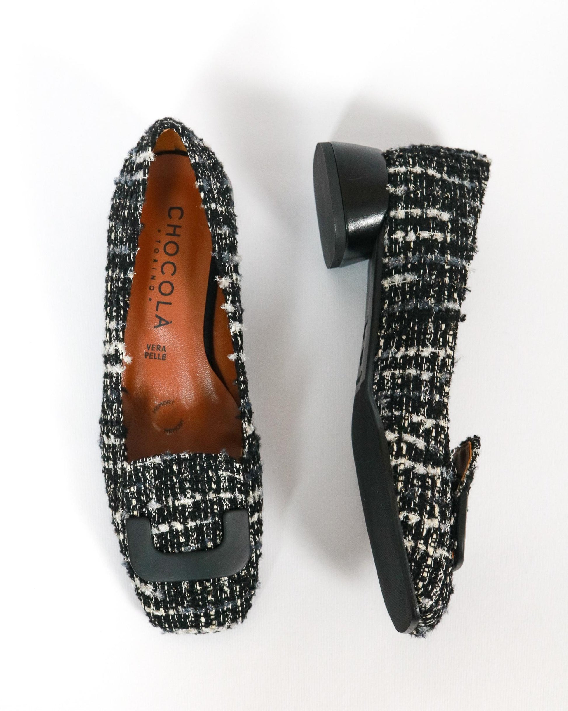 DECOLLETE' SQUARE AGADIR NERO 2031AGNE CHOCOLA