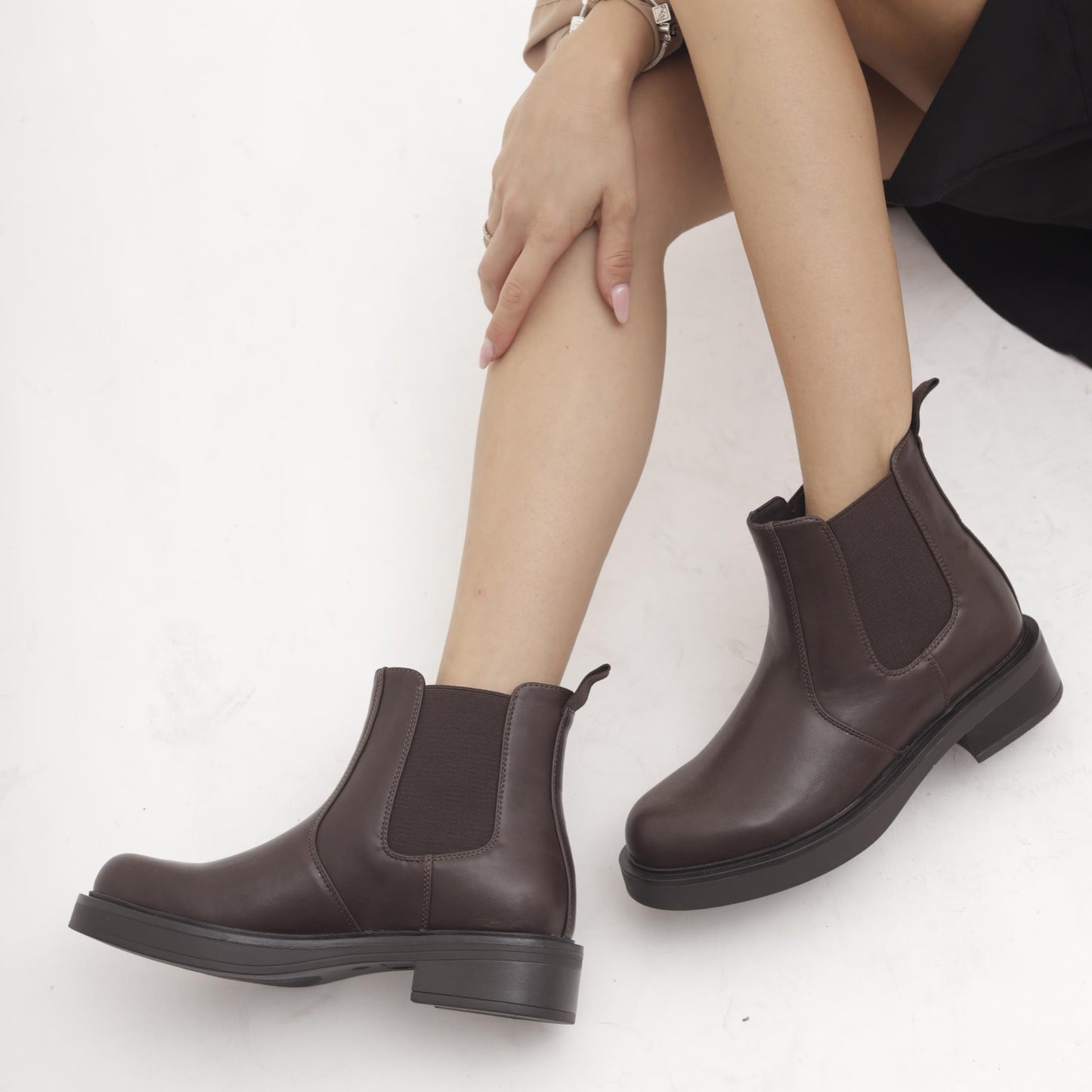 STIVALETTO CHELSEA BASSO TESTA DI MORO 