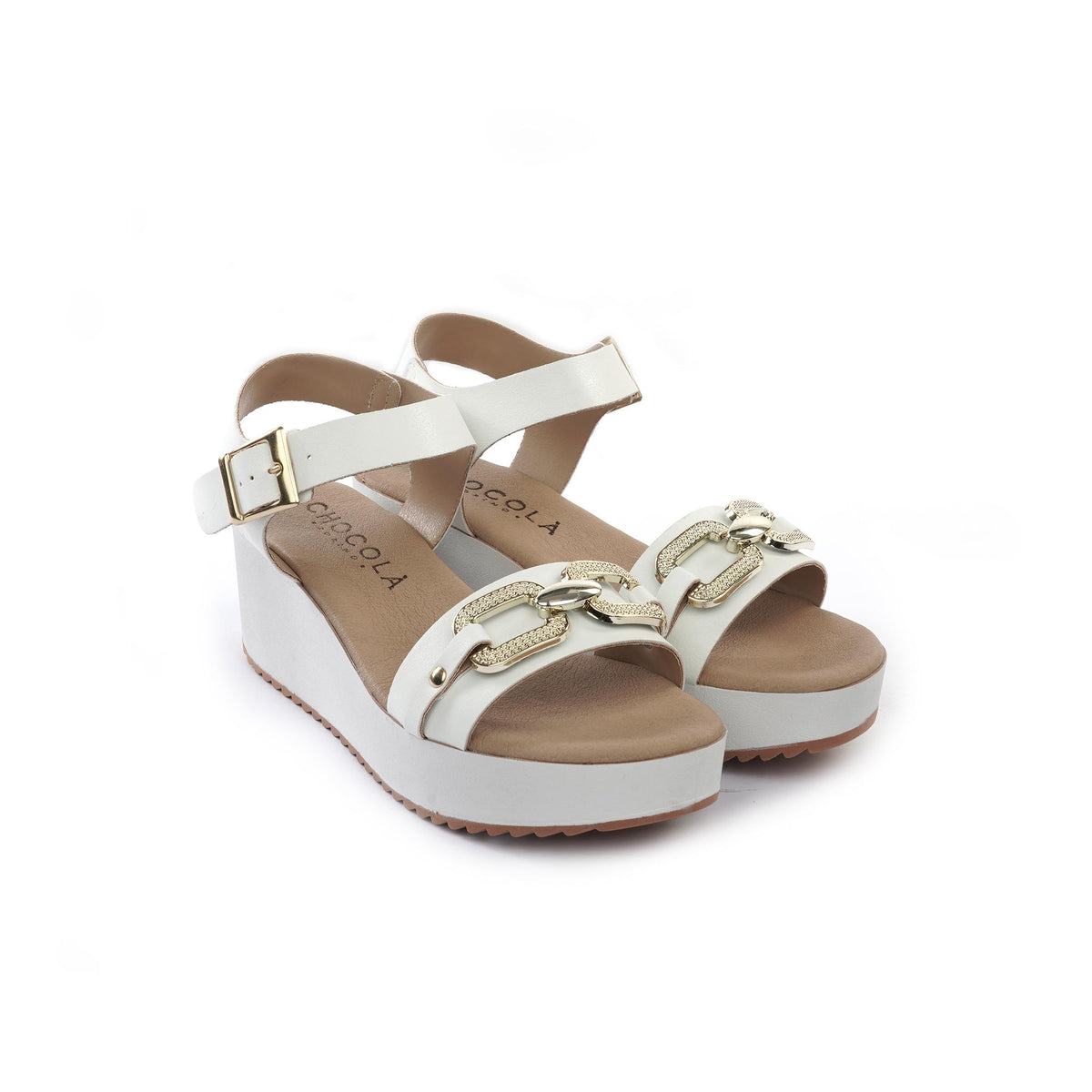 SANDALO  ZEPPA CATENA BIANCO<BR/> 