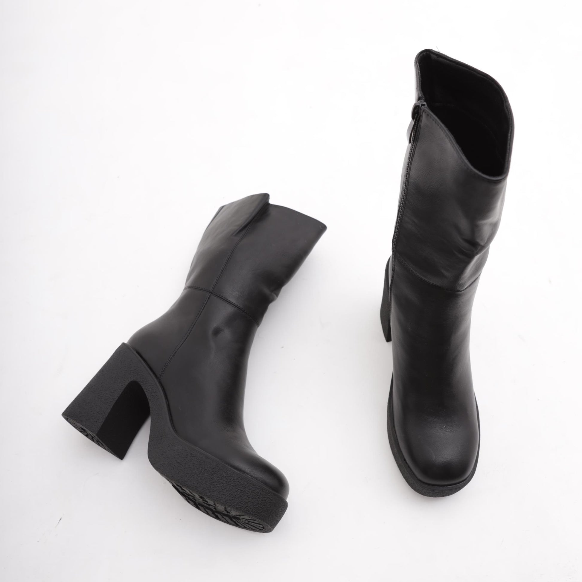 STIVALETTO LISCIO TACCO PARA NERO 