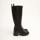 STIVALE TACCO ELASTICO E ZIP NERO 