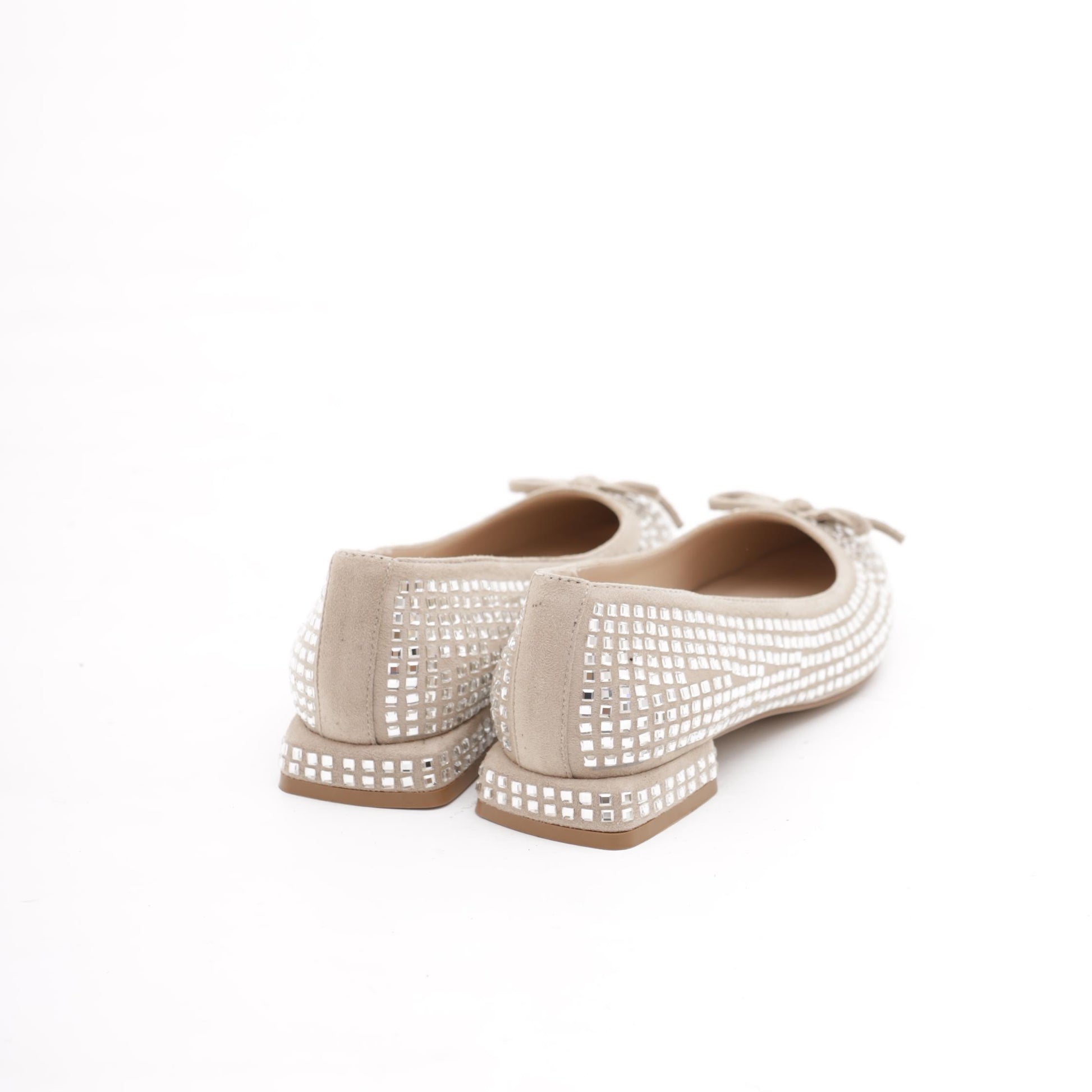 DECOLLETE' FLAT GLITTER TORTORA 