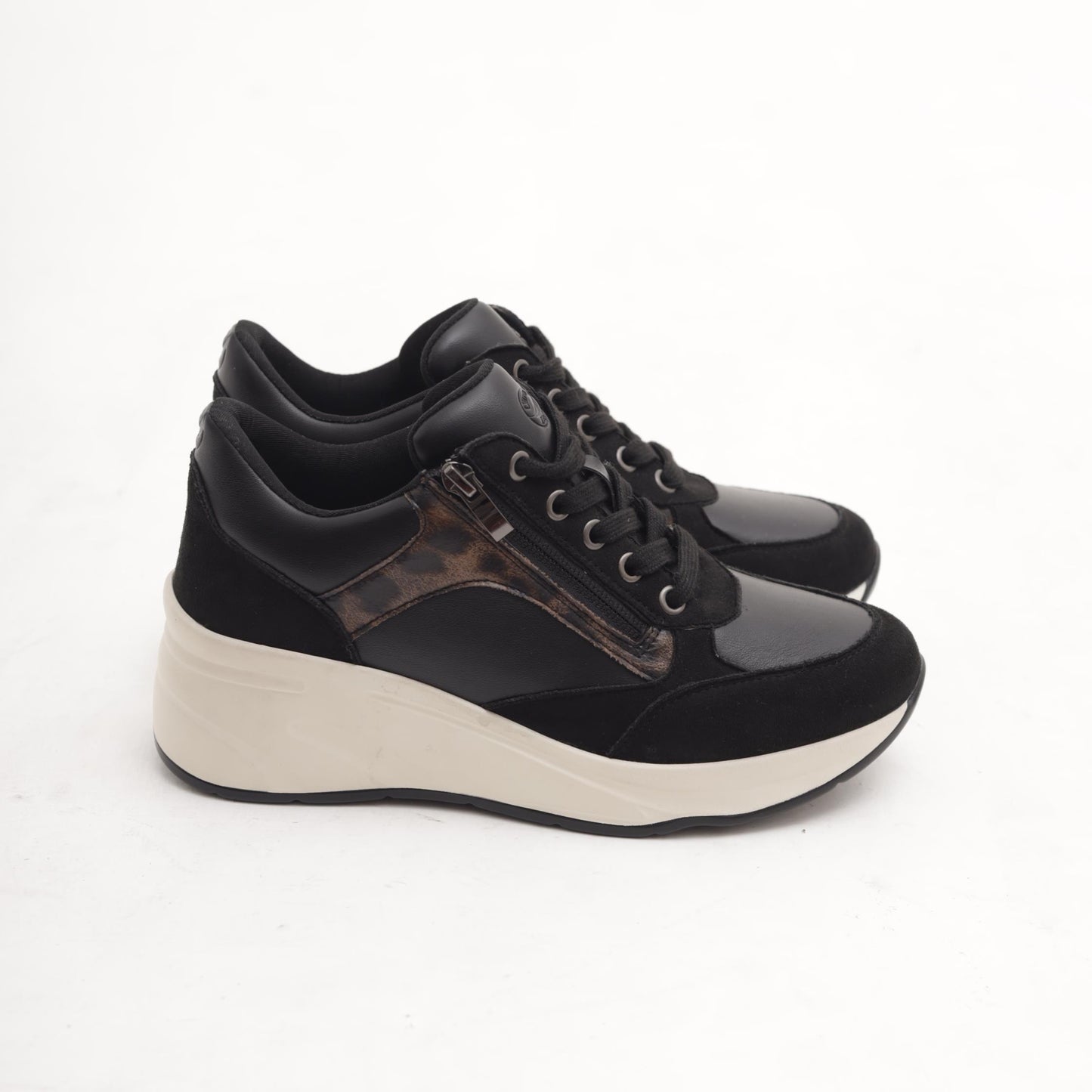 SNEAKERS ALTA ZIP NERO 