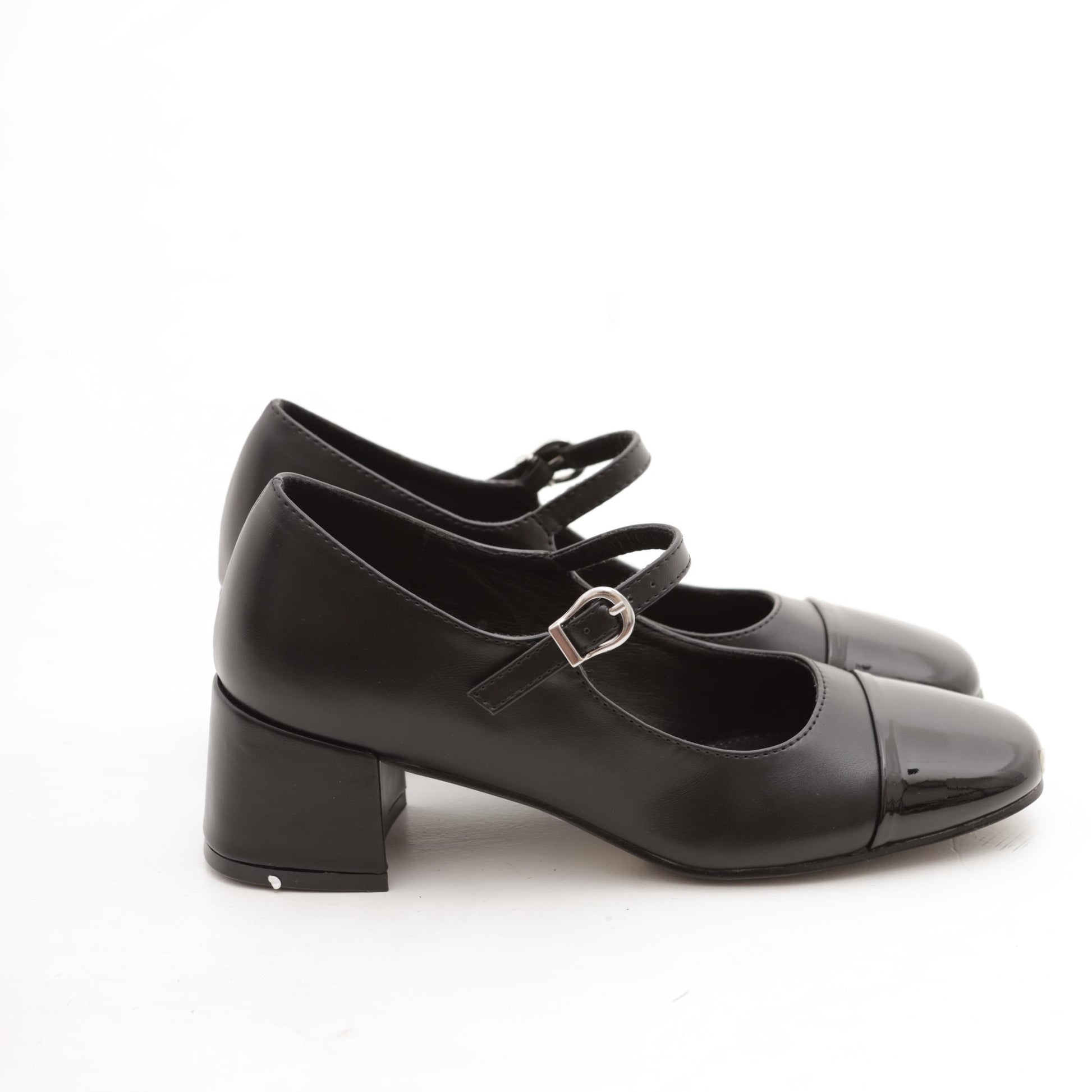 MARY JANE PUNTALE 1 CINTURINO NERO MP8002PUNE CHOCOLA