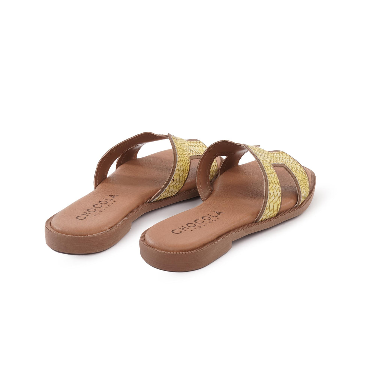 CIABATTINA H INTRECCIATO GIALLO<BR/><BR/><BR/> 