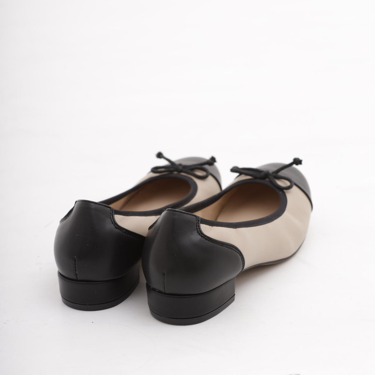 DECOLLETE' BALLERINA BICOLORE TORTORA 