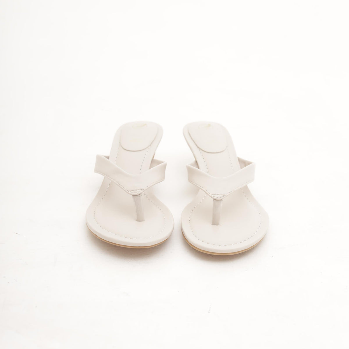 SANDALO INFRADITO CON TACCO BEIGE 