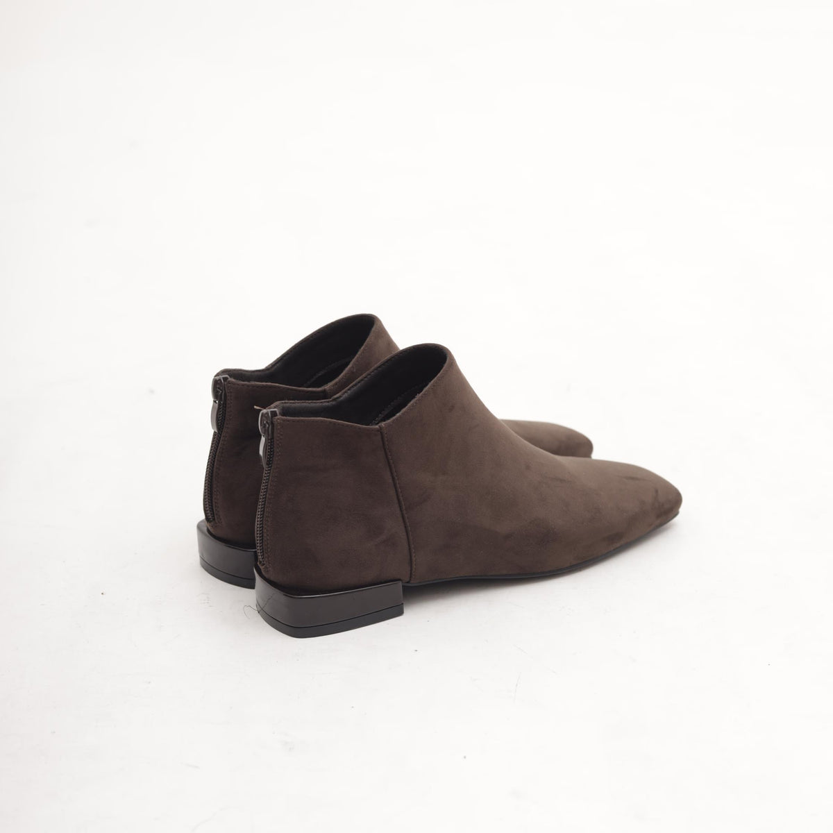 STIVALETTO FLAT QUADRATO TESTA DI MORO 
