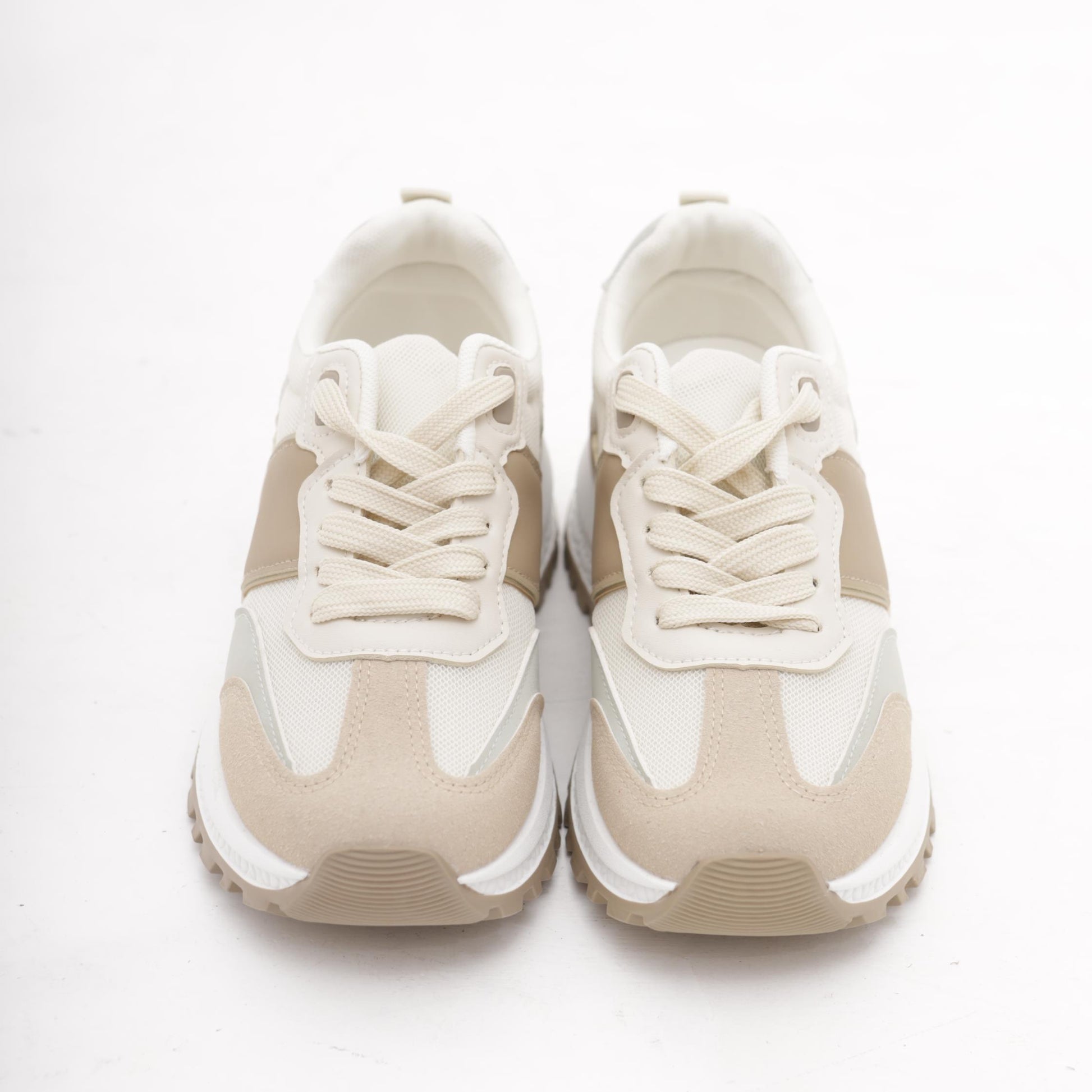 SNEAKERS RUNNING BEIGE<BR/> 