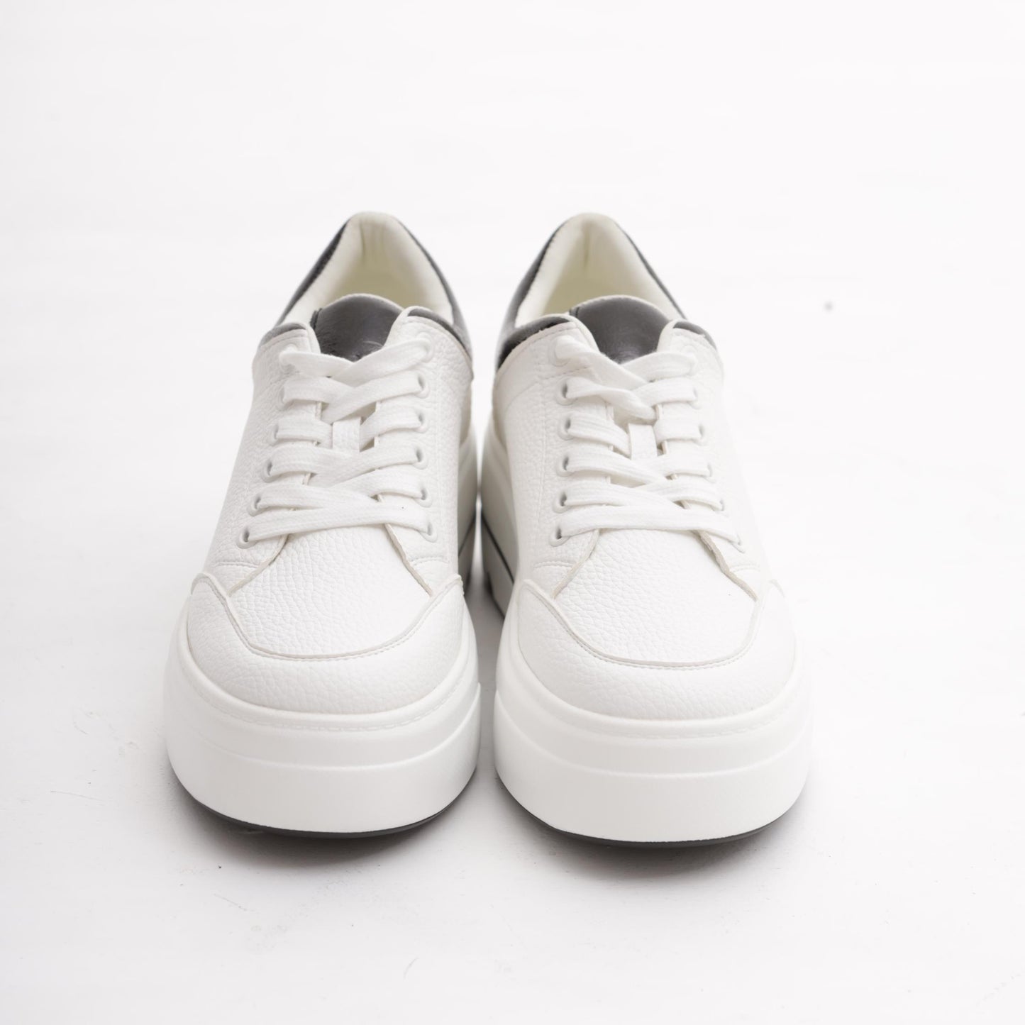 SNEAKERS FLATFORM BIANCO/NERO 