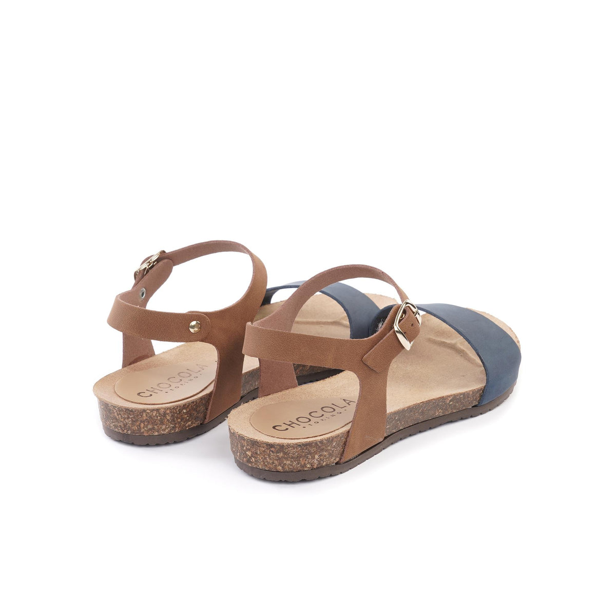 SANDALO BIO FLAT FASCIA BLU<BR/> 
