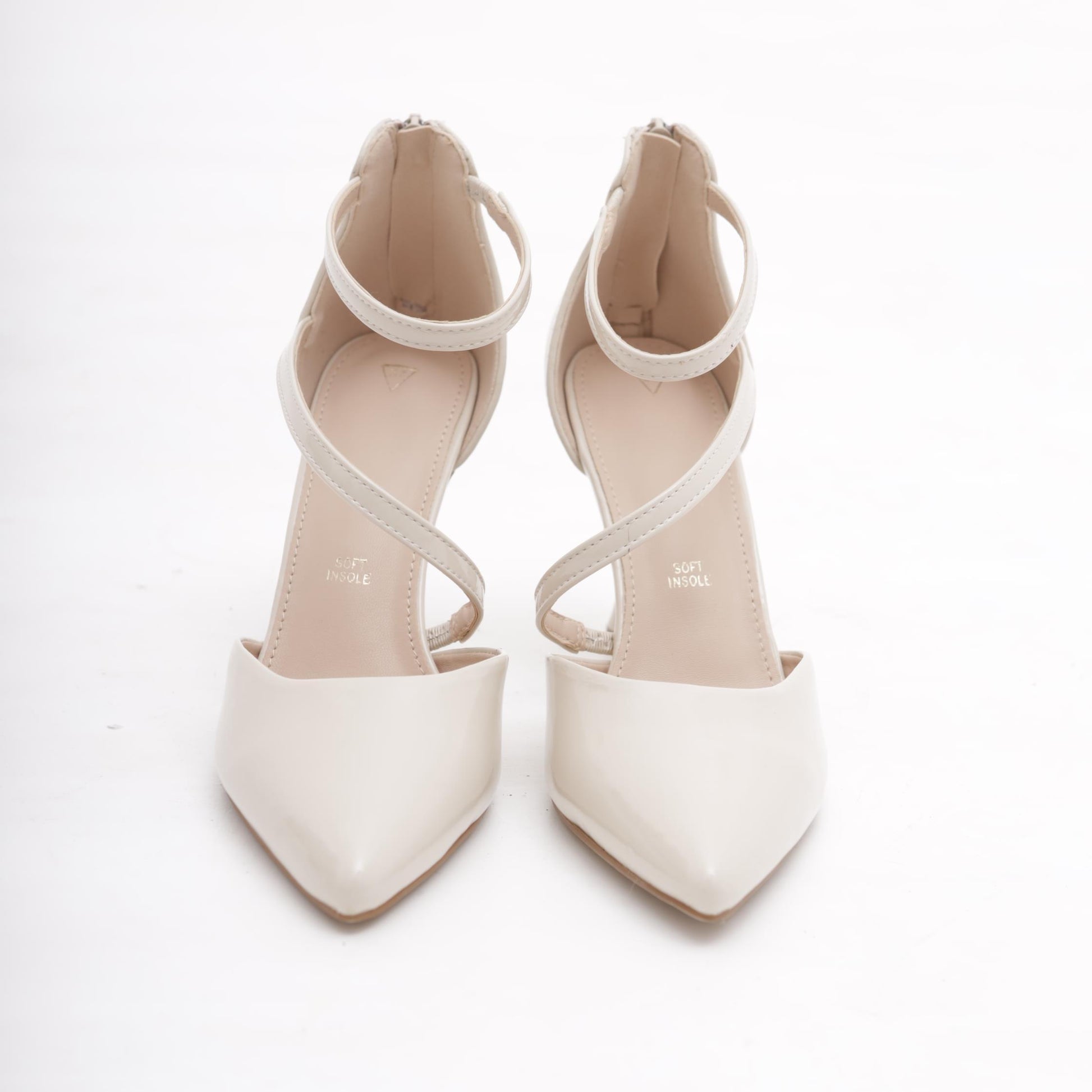 DECOLLETE' D'ORSAY CINTURINO PANNA 