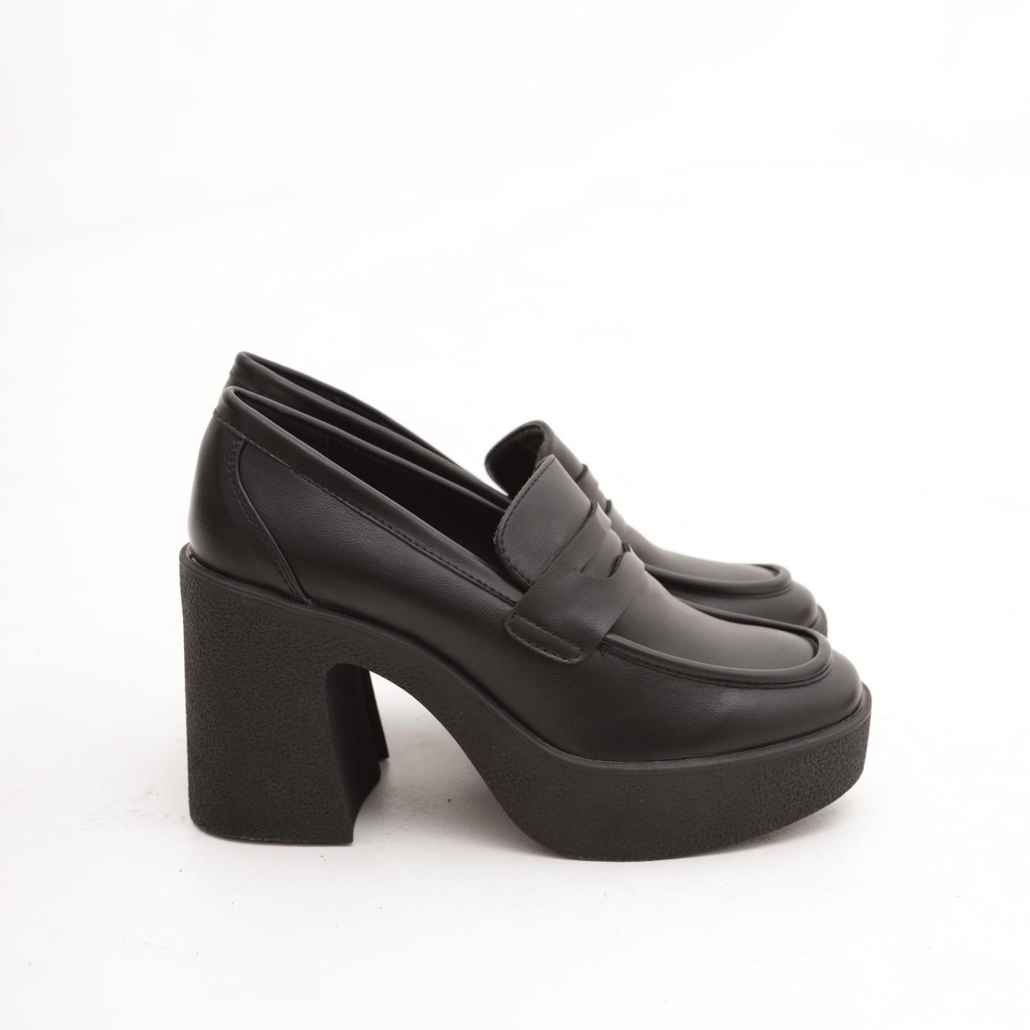 MOCASSINO CHUNKY LISCIO NERO 