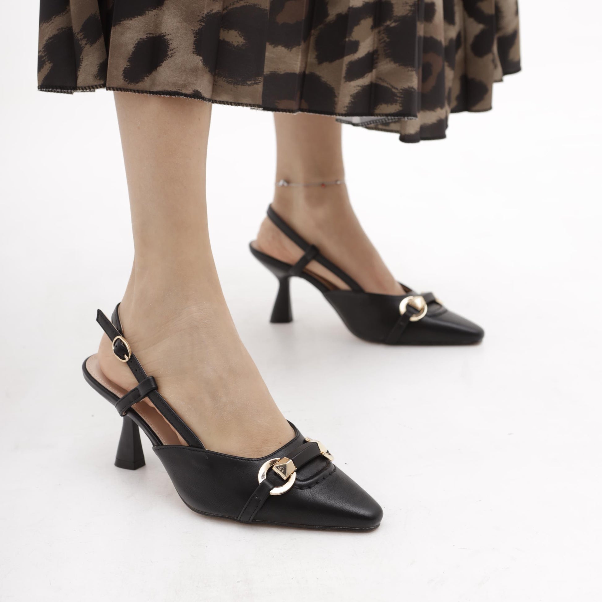 SLINGBACK MORSETTO NERO 