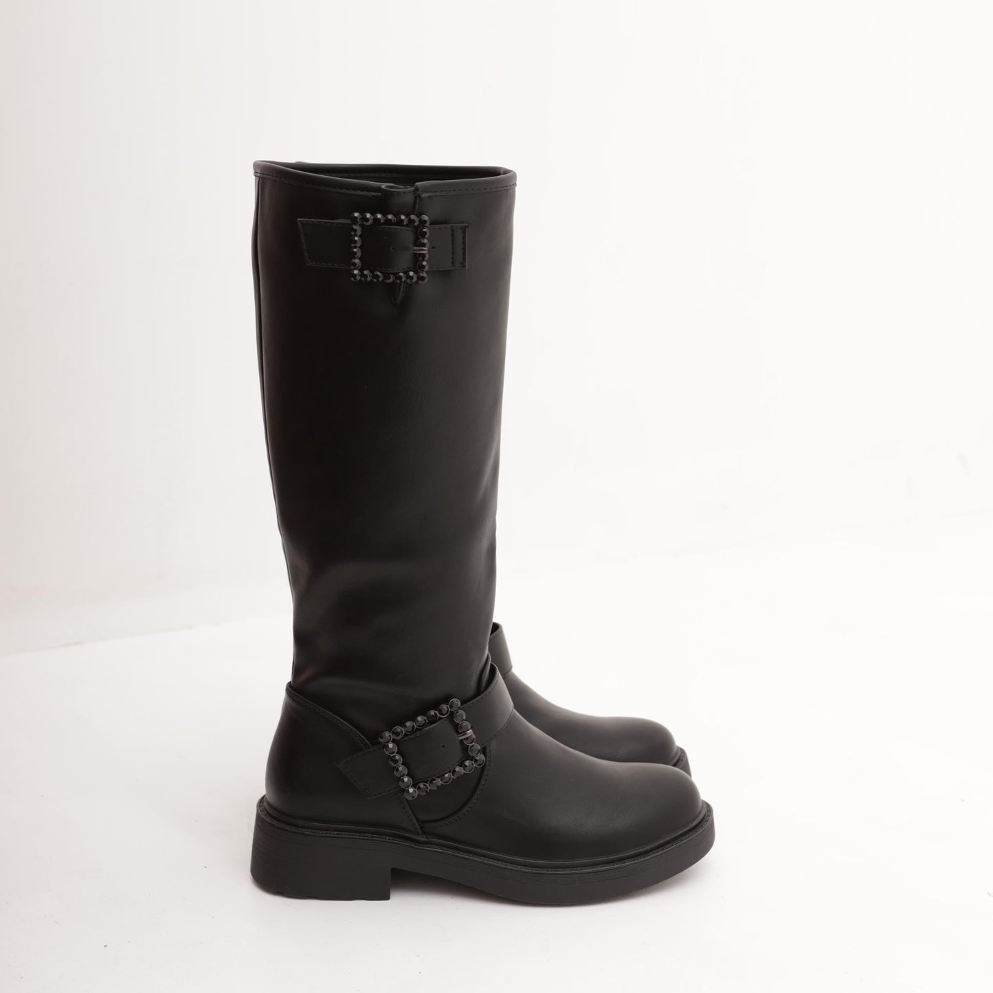 STIVALE BIKER ALTO NERO 