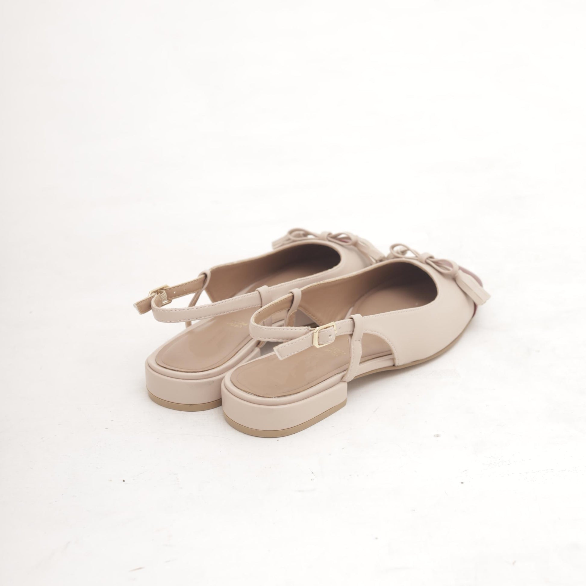 SLINGBACK FLAT PUNTALE BORDEAUX 