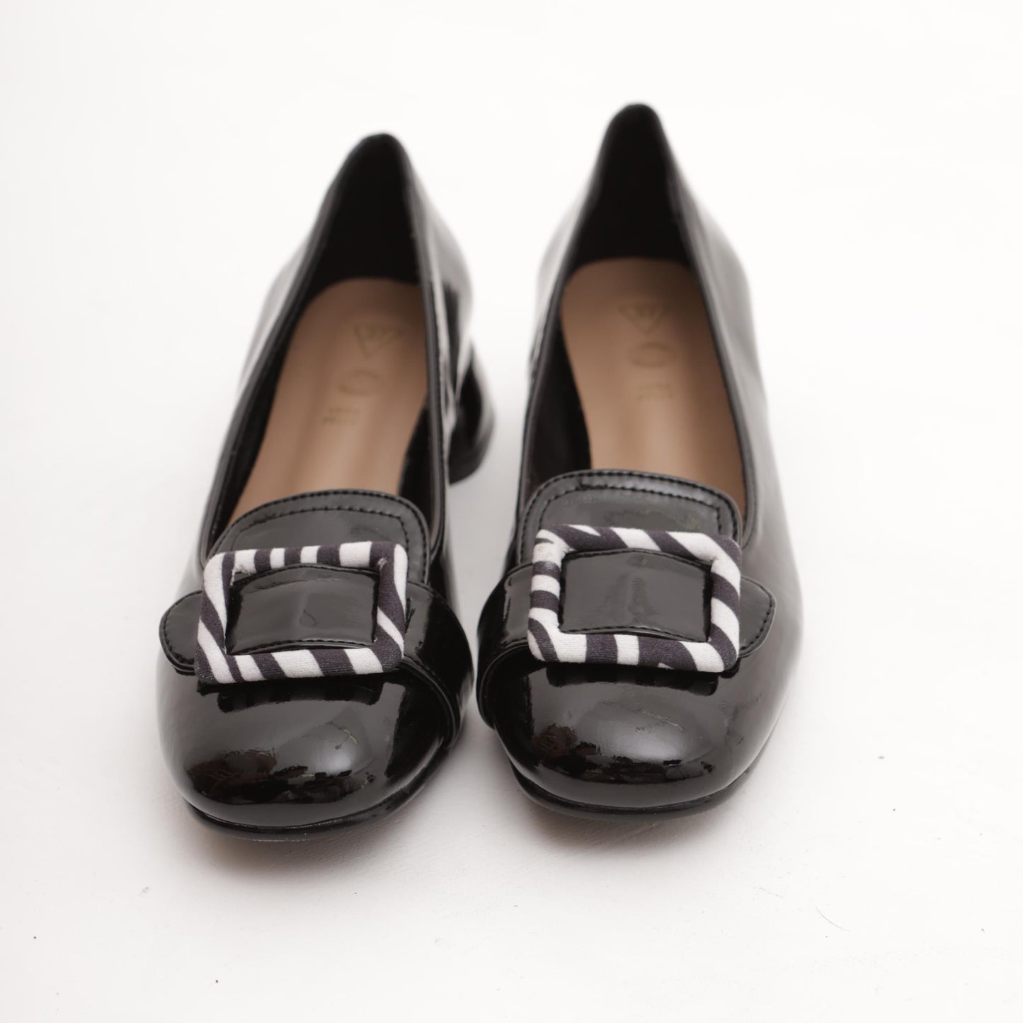 DECOLLETE' BASSA ZEBRA NERO 