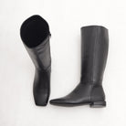 STIVALE FLAT LISCIO NERO 
