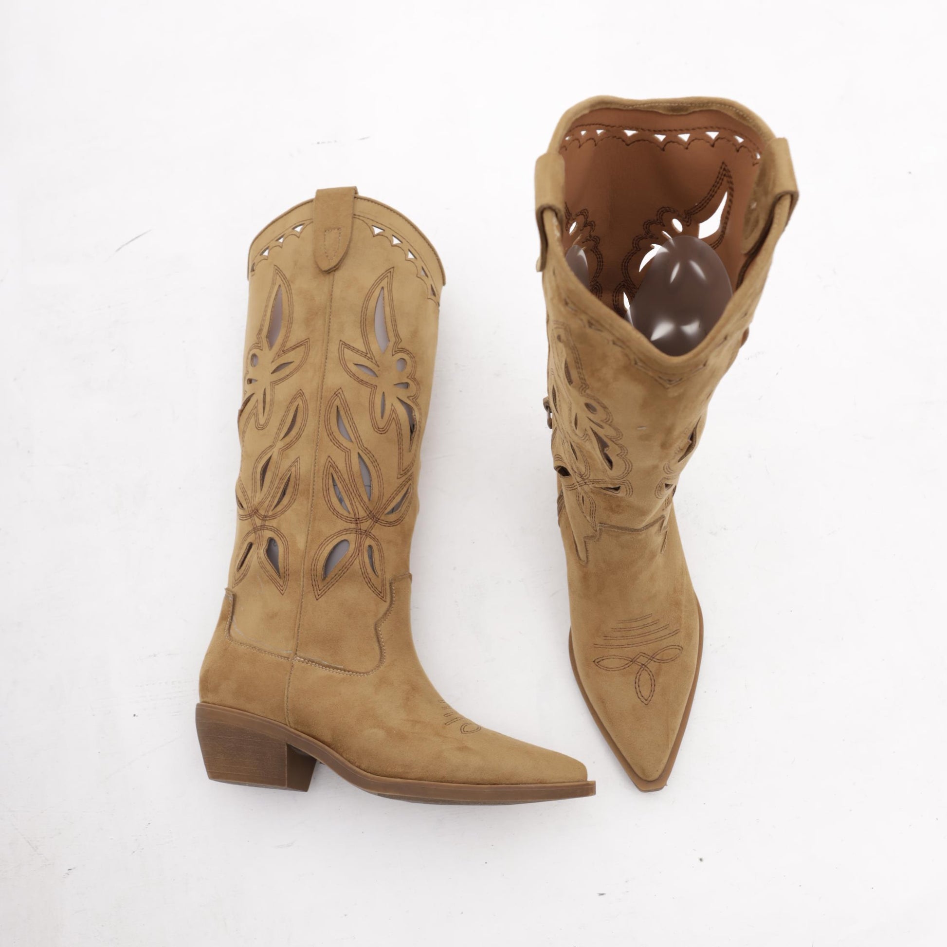 TEXANO RICAMO FORATO CUOIO<BR/> 