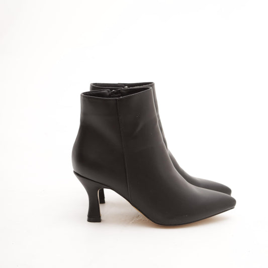 TRONCHETTO BASSO LISCIO NERO 