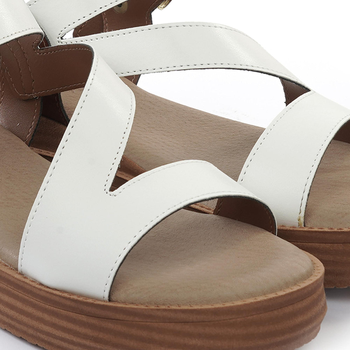 SANDALO ZEPPA FASCE Z BIANCO<BR/><BR/> 