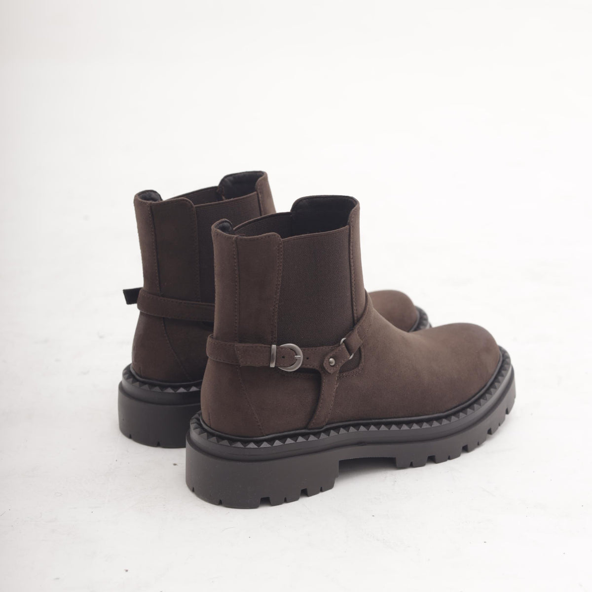 STIVALETTO BASSO ELASTICO E GHETTA TESTA DI MORO 