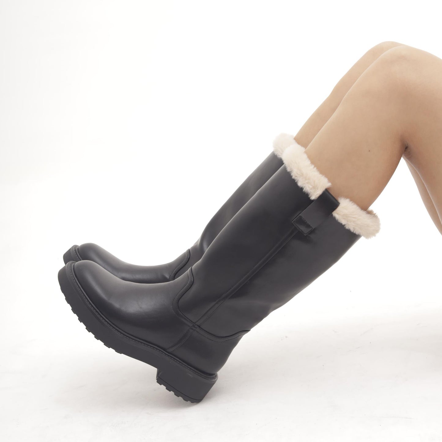 STIVALE LISCIO FUR NERO MP2746-2PUNE CHOCOLA